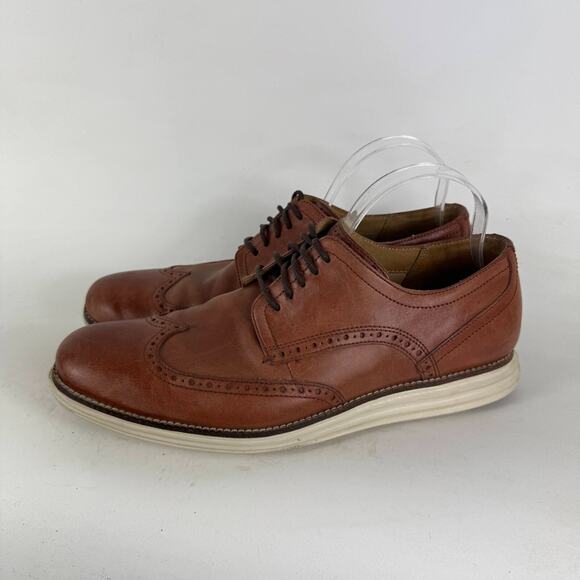 Cole Haan Originalgrand Wingtip Oxfords Men's 11 Brown Lace Up Low Top C26471 - Picture 5 of 10